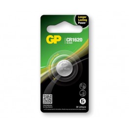 Batteria GP Lithium CR1620 Confezione da 1 batteria da 3 V Batteria GP Lithium CR1620 Confezione da 1 batteria da 3 V
