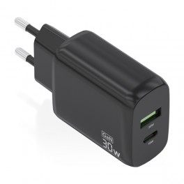Caricatore Aisens GaN 30W 1xUSB-C PD3 0 QC4 0 1xUSB-A QC3 0