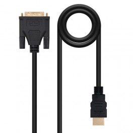 Cavo Nanocable DVI 18 1 maschio a HDMI maschio 1,80mt Nero