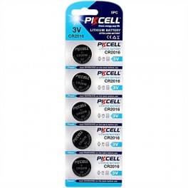Batteria a litio pkcell CR2016 3V TR-6885 Blister 5pz Batteria a litio pkcell CR2016 3V TR-6885 Blister 5pz