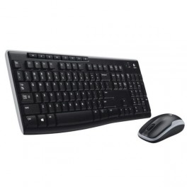 Kit Tastiera Mouse Logitech Wireless Black MK270 Kit Tastiera Mouse Logitech Wireless Black MK270