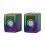 Speaker stereo 2 0 6W RMS RGB USB 3 5mm Nero Piccolo Torre