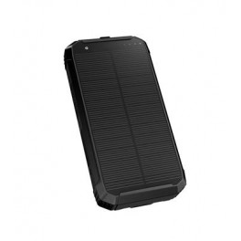 Power Bank 10000 mAh con pannello solare 2XUSB-A USB-C Nero Power Bank 10000 mAh con pannello solare 2XUSB-A USB-C Nero