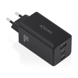 Caricatore da Rete Aisens GAN 100W 2 USB-C 1 USB-A Nero
