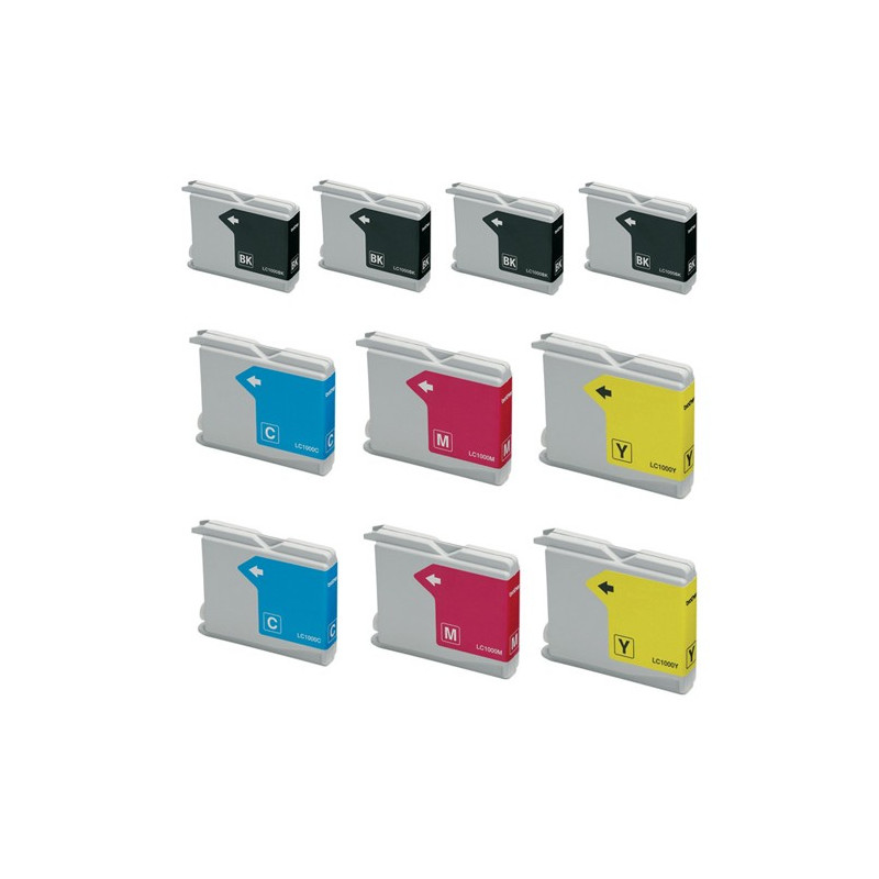 Kit Compatibili Brother LC970/LC1000 -BKx4-Cx2-Mx2-Yx2 Kit Compatibili Brother LC970/LC1000 -BKx4-Cx2-Mx2-Yx2