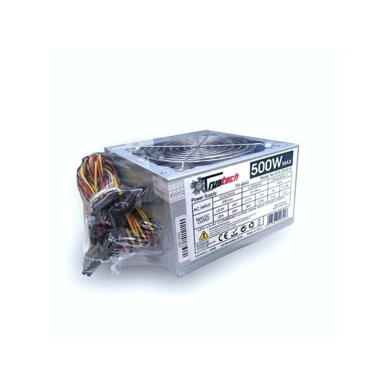 Alimentatore ATX Bulk 500W con ventola 12cm - 8 PIN Alimentatore ATX Bulk 500W con ventola 12cm - 8 PIN