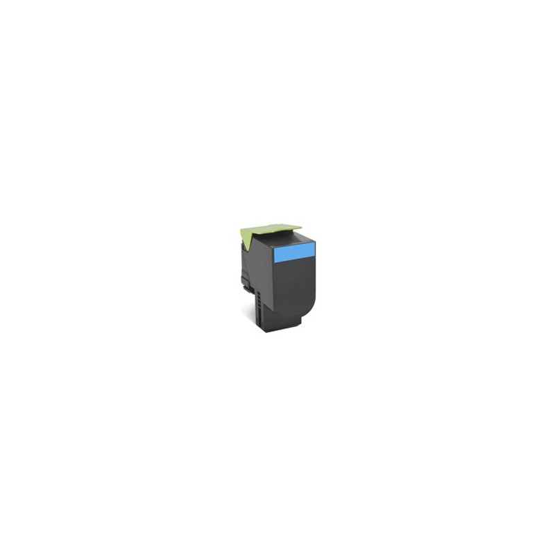Toner Laser Comp. Rig. Lexmark 80C2SC0 / 802SC Ciano