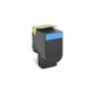 Toner Laser Comp. Rig. Lexmark 80C2SC0 / 802SC Ciano