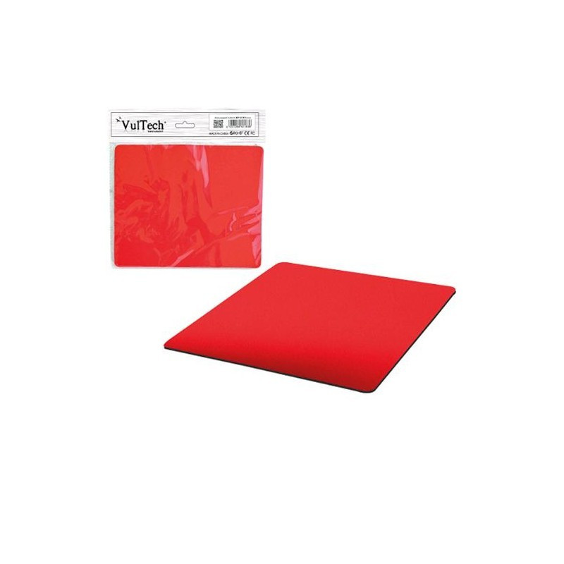 Mouse Pad Tappetino Per Mouse Vultech MP-01R Rosso Mouse Pad Tappetino Per Mouse Vultech MP-01R Rosso