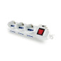 Multipresa Bipasso Vultech MU-02 9 Posti Con Tasto ON OFF 16 Multipresa Bipasso Vultech MU-02 9 Posti Con Tasto ON OFF 16