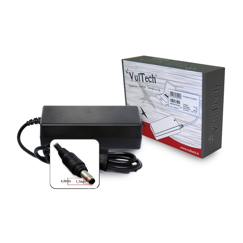 Alimentatore Vultech HP195333K-312 Per HP 4.8x1.7mm 65W 19.5