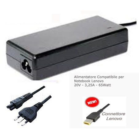 Alimentatore per Notebook Lenovo 20V - 3,25A 65W   7019