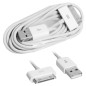 Cavo dati e alimentazione USB flat compatibile IPHONE 3/4/4S
