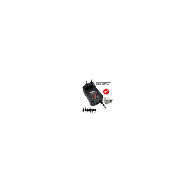 Alimentatore Universale variabile 3-12v 30w-7029 TN-UNIV-30W