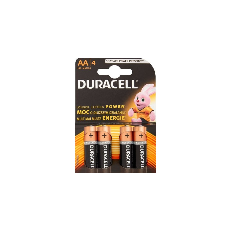 Batterie alkaline stilo AA Duracell LR6 / MN1500 Batterie alkaline stilo AA Duracell LR6 / MN1500