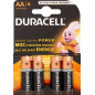 Batterie alkaline stilo AA Duracell LR6 / MN1500 Batterie alkaline stilo AA Duracell LR6 / MN1500