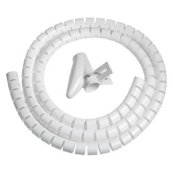 Spirale Avvolgi Cavo Flessibile Vultech 1 5 Mt  SN21505 WH B