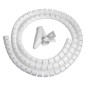 Spirale Avvolgi Cavo Flessibile Vultech 1.5 Mt  SN21505/WH