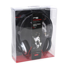Cuffie stereo superbass con microfono pieghevoli nere