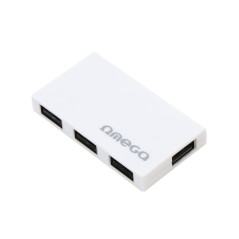 Hub Usb 2 0 4 porte autoalimentato Bianco