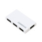 Hub Usb 2.0 4 porte autoalimentato Bianco