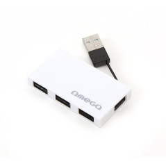 Hub Usb 2 0 4 porte autoalimentato Bianco