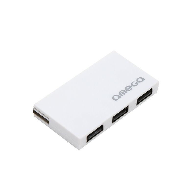Hub Usb 2.0 4 porte autoalimentato Bianco