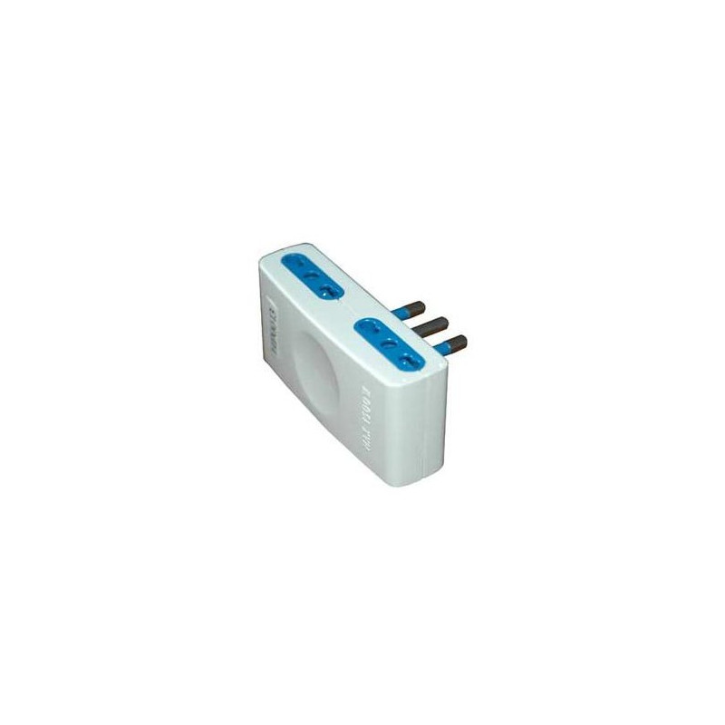 Adattatore presa quadrupla 16A/250V Max 1500W Adattatore presa quadrupla 16A/250V Max 1500W