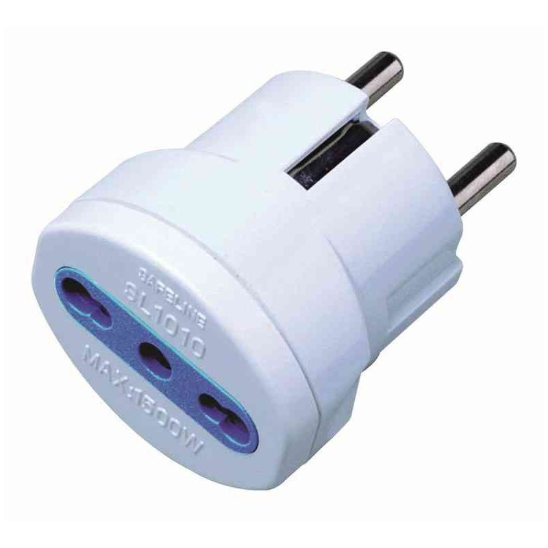 Adattatore Bipasso 16A/250V Max 1500W Adattatore Bipasso 16A/250V Max 1500W