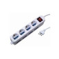Multipresa 12 posti (8 Ingressi Spina Italiana + 4 Schuko) B Multipresa 12 posti (8 Ingressi Spina Italiana + 4 Schuko) B