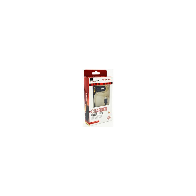 Caricatore rapido per auto 12/24V - 2,4A Type C