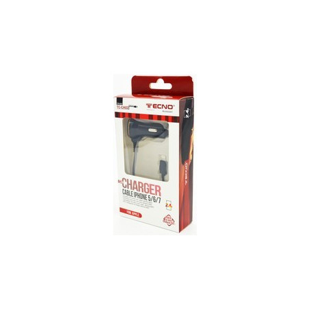 Caricatore rapido per auto 12 24V - 2,4A I-Phone Lightning