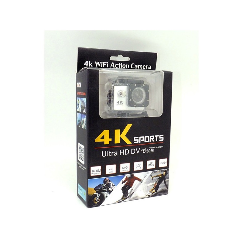Camera 4K Sport Wi-Fi Action Camera UHD 16MP 30M Subaquea