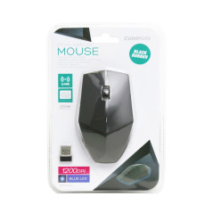 Mouse OM-413WB Wireless 2,4GHz 1200dpi Nero Diamante