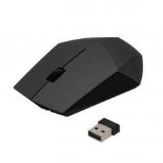 Mouse OM-413WB Wireless 2,4GHz 1200dpi Nero Diamante