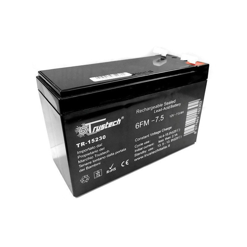 Batteria ermetica al piombo per UPS 12V 7,2Ah