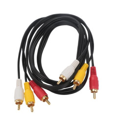 Cavo Audio Video Stereo 3 rca to 3 rca 1,5 metri