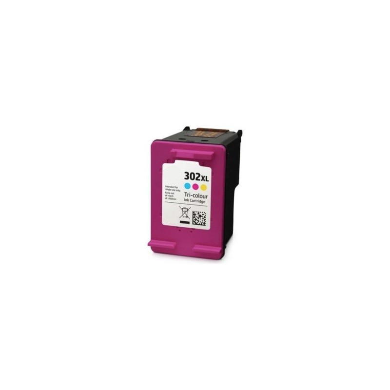 Cartuccia Comp. Rig. HP 302XL / F6U67AE Color Nuova Versione Cartuccia Comp. Rig. HP 302XL / F6U67AE Color Nuova Versione