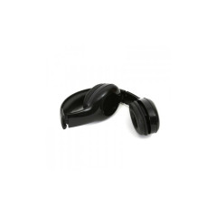 Cuffie stereo con microfono pieghevoli mini jack+USB Nero
