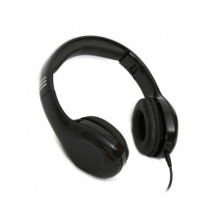 Cuffie stereo con microfono pieghevoli mini jack USB Nero