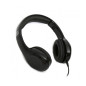 Cuffie stereo con microfono pieghevoli mini jack+USB Nero