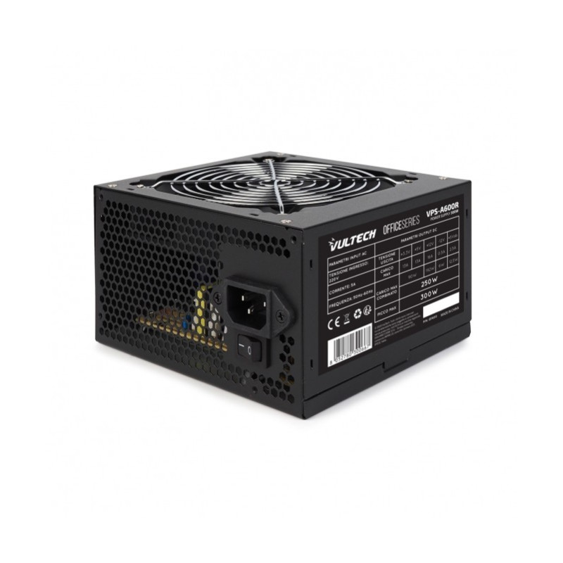 Alimentatore VulTech VPS-A600R 300W Con Ventola Da 12cm Ret.