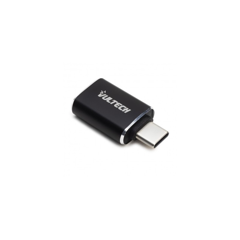 Adattatore Vultech ADP-02P USB 3.0 to Type C Plastica Nero Adattatore Vultech ADP-02P USB 3.0 to Type C Plastica Nero