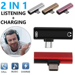 Adattatore USB-C Type-C Port to 3 5mm  Aux Audio Jack