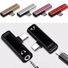 Adattatore USB-C Type-C Port to 3 5mm  Aux Audio Jack