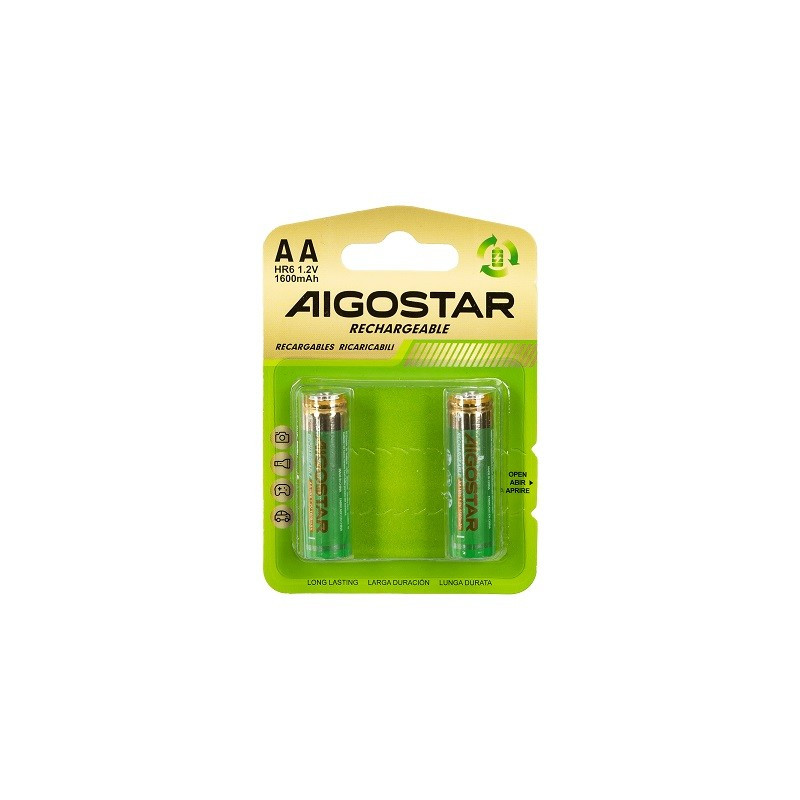Batterie Ricaricabili Stilo AA 1,2V 1600mAH Blister 2PZ Batterie Ricaricabili Stilo AA 1,2V 1600mAH Blister 2PZ