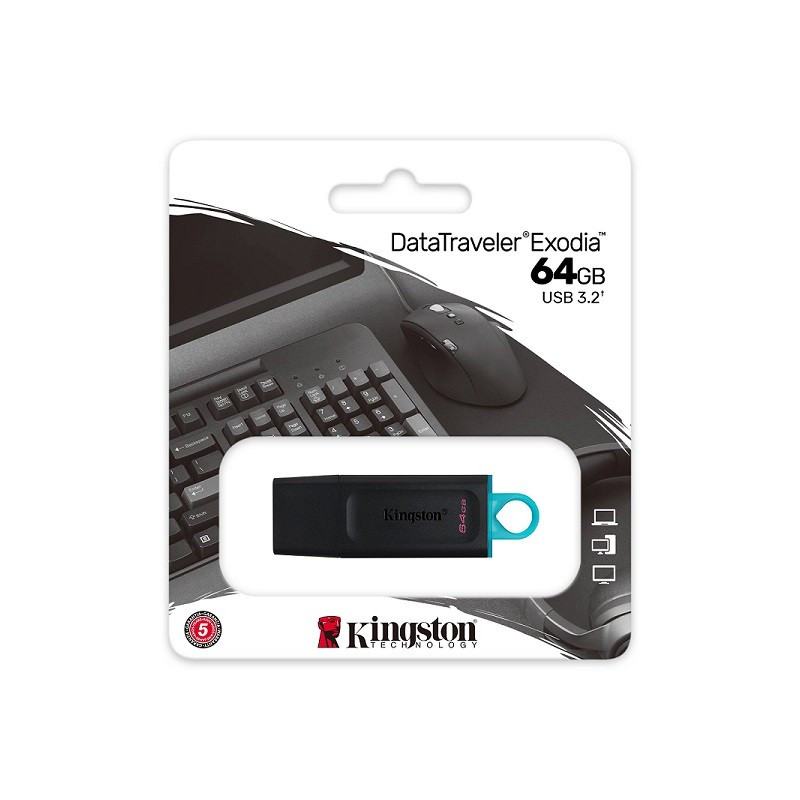 Pen Drive USB 3.2 DTX/64GB Kingston Pen Drive USB 3.2 DTX/64GB Kingston