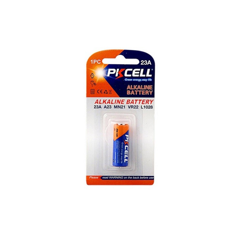 Batteria alkalina PKCELL ultra 23A A23 MN21 VR22 12V 1PZ