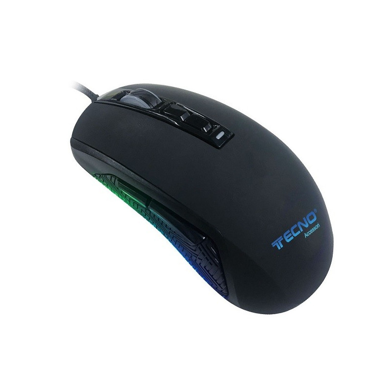 Mouse Gaming Tecno TC-BGM986 USB 6400DPi 7 Tasti programmab. Mouse Gaming Tecno TC-BGM986 USB 6400DPi 7 Tasti programmab.