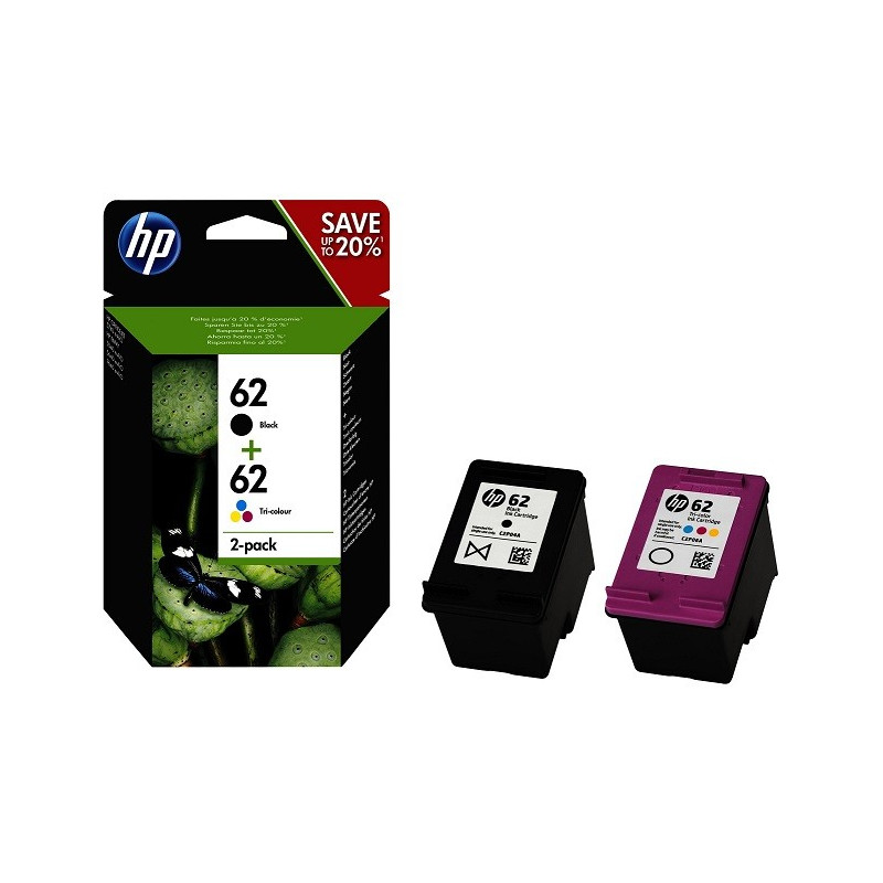 Multipack Cartucce HP 62 Nero e Colore Combo pack N9J71AE